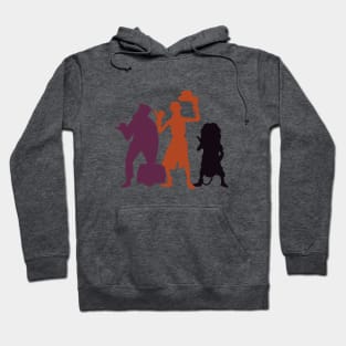 Hitchhiking Ghosts Silhouette Halloween Hoodie